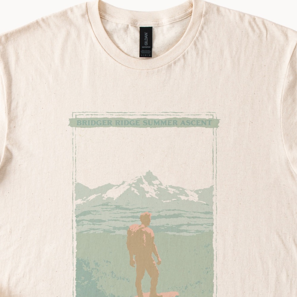 Bridger Ridge Vintage Style Retro Poster Tee
